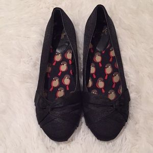 Jellypop black flats size 8 medium